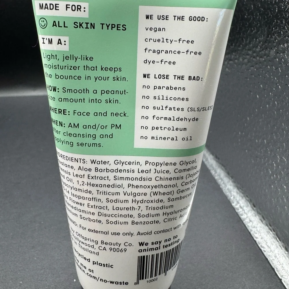 Versed Dew Point Moisturizing Gel-Cream 2oz 60mL
